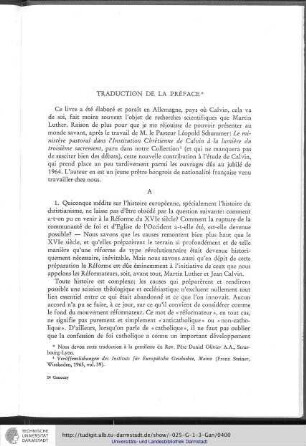 Traduction de la Préface