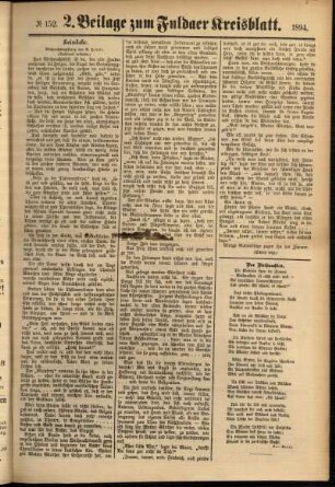 Dritte Ausgabe vom Samstag, den 22. Dezember 1894.