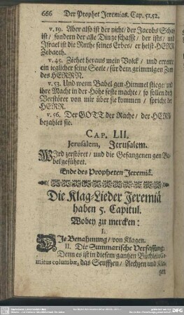 Die Klag-Lieder Jeremiä