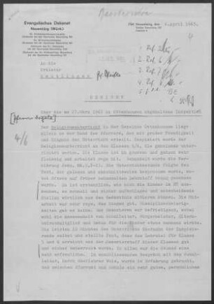 Ottenhausen: Inspektionsbericht 1963