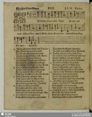 Christliche Gesäng... Catechismus [Nr. XXX - XXXVI]