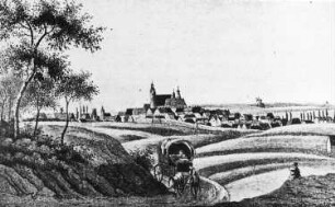 Oschatz. Stadtansicht um 1830