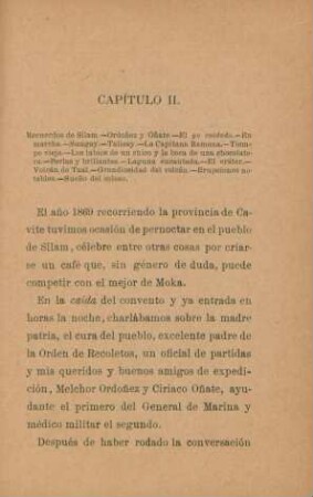 Capítulo II. Recuerdos de Silam. - ...