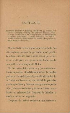 Capítulo II. Recuerdos de Silam. - ...