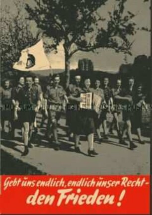 Illustrierte Propagandaschrift der Nationalen Front für den Abschluss eines Friedensvertrages mit Deutschland