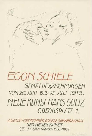 Egon Schiele Gemälde und Zeichnungen. Neue Kunst Hans Goltz