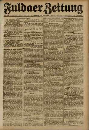 Ausgabe vom Montag, den 29. Juli 1918.