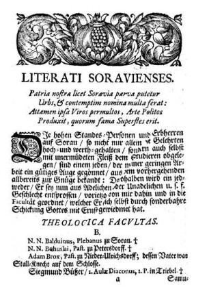Literati Soravienses.