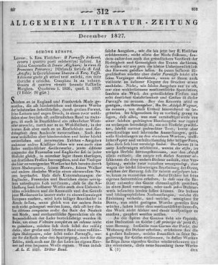 Il Parnasso italiano. Ovvero i quattro poeti celeberrimi italiani. Lfg. 1-2. [Hrsg. v. A. Wagner]. Ornata di quattro ritratti secondo R. Morghen. Leipzig: Fleischer 1826-27