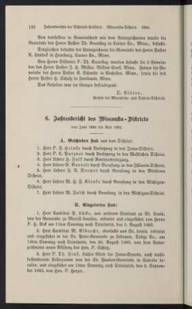 122-124, 6. Jahresbericht des Wisconsin-Districts