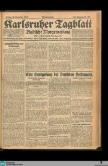 Karlsruher Tagblatt, Morgenausgabe