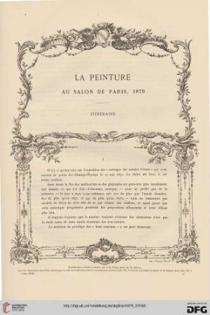 5: La peinture au salon de Paris, 1979, [1], Itinéraire