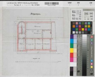 Minden (Minden) Posthaus Grundriß Dachgeschoß (Variante) um 1910 1 : 100 33 x 33 Zeichnung Oberpostdirektion Münster