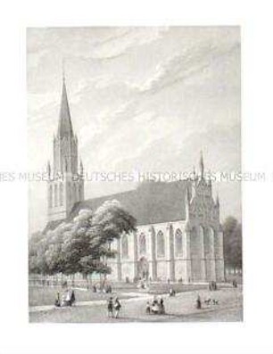 Neubrandenburg, Marienkirche - aus dem Brandenburgischen Album