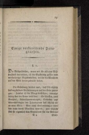 Einige vorbereitende Paragraphen.