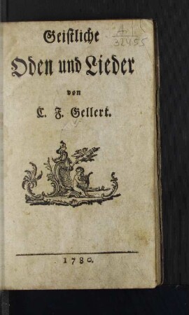 Geistliche Oden und Lieder