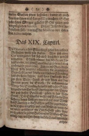 Das XIX. Capitel. - Das XX. Capitel.