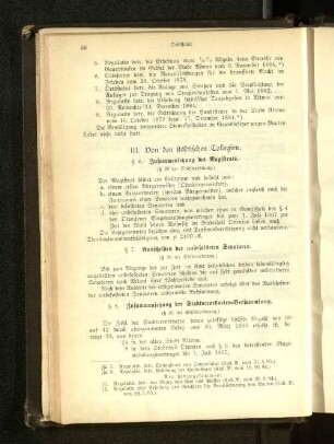 § 6. Zusammensetzung des Magistrats.