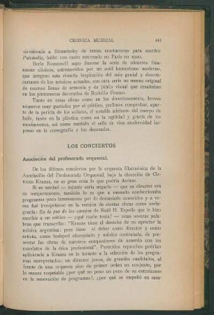 Los conciertos