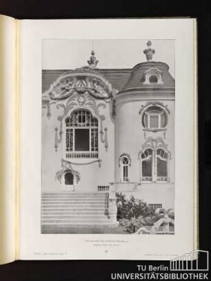 75. Teilansicht einer Villa in Dresden, Stübelallee 21. Architekt: Heino Otto, daselbst.