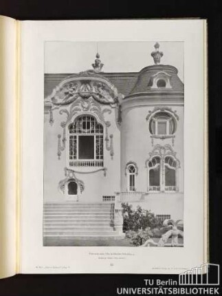 75. Teilansicht einer Villa in Dresden, Stübelallee 21. Architekt: Heino Otto, daselbst.