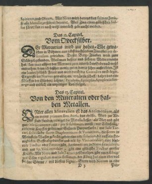 Das 12. Capitel. Vom Quecksilber.