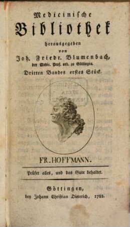 Medicinische Bibliothek. 3. 1788/95
