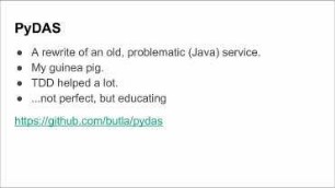 TDD of Python microservices