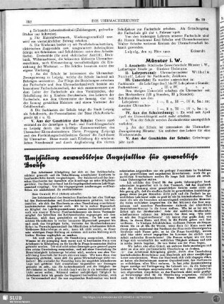 Umschulung erwerbsloser Angestellter für gewerbliche Berufe