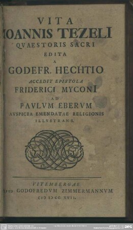 Vita Joannis Tezeli[i] Quaestoris Sacri