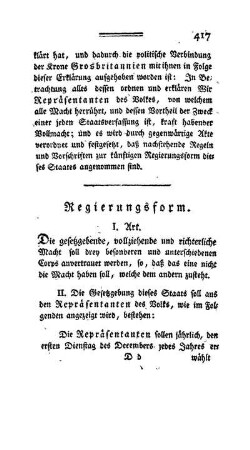 Regierungsform