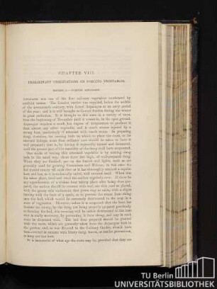 Chapter VIII. Preliminary Observations On Forcing Vegetables.