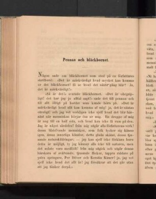 Pennan och bläckhornet.