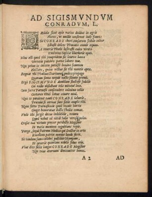 Ad Sigismundum Conradum, L.