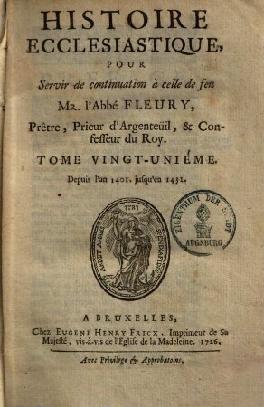 Histoire Ecclesiastique, 21. Depuis l'an 1401 jusques à l'an 1431