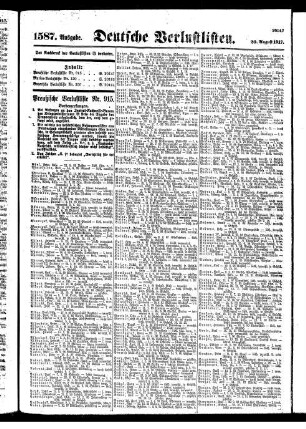 1587.Ausgabe. Montag, 20. August 1917