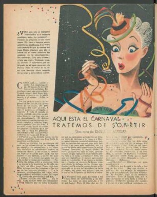 Aquí esta el carnaval tratemos de sonreír : Una nota