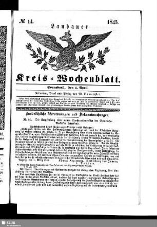 Laubaner Kreis-Wochenblatt