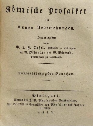 Caius Velleius Paterculus Römische Geschichte, 1
