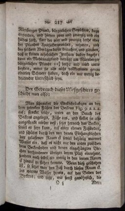 Der Gebrauch diese Meßgeschirrs geschieht nun also: