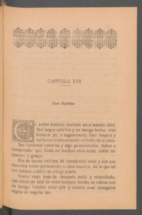 Capítulo XVII - Una lágrima.