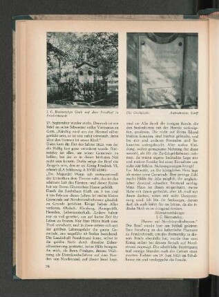 J. C. Biernatkys Grab auf dem Friedhof in Friedrichstadt