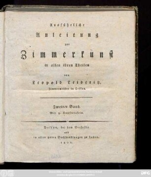 Bd. 2: Mit 8. Kupfertafeln