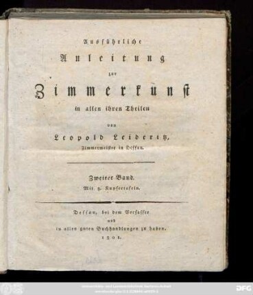 Bd. 2: Mit 8. Kupfertafeln
