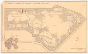 Volkspark: Pflanzplan 1:1000