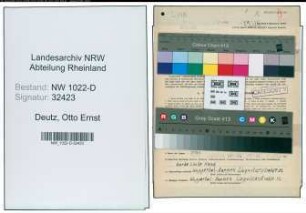 Entnazifizierung Otto Ernst Deutz , geb. 22.06.1891 (Versandarbeiter)
