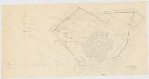 Hansaviertel Grünflächen südliches Hansaviertel. Interbau Berlin 1957: Grünflächenplan, 1 Geländeschnitt, Objekt 6, Klopstockstraße 29, 1:200