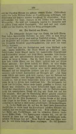 60. Der Ausfall von Menin