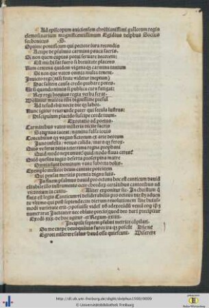 Incipiunt septem psalmi metrice compilati.