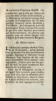 Du Discours obscene.